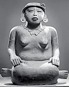Seated Female Figure by Unknown Artist