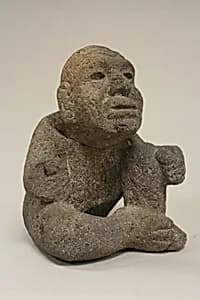 Seated Male Figure by Unknown Artist