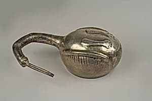 Silver Bird Vessel by Unknown Artist