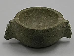 Stone Bowl with Handles by Unknown Artist