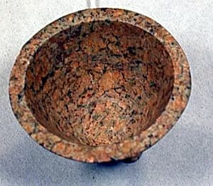 Stone Tripod Vessel by Unknown Artist