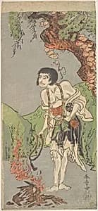 The First Nakamura Nakazo in the Role of Raigo Ajari, a Buddhist Monk by Katsukawa Shunshō　勝川春章