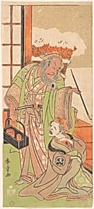 Scene From the Second Act of the Drama "Kawaranu Hana Sakae Hachinoki" by Katsukawa Shunshō　勝川春章