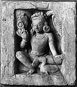 Varuna Holding a Noose and Riding a Swan by Unknown Artist