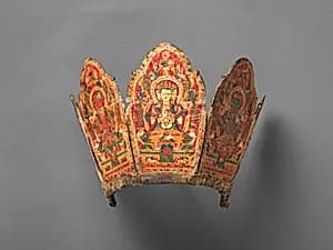 Ritual Crown with the Five Transcendent Buddhas by Unknown Artist