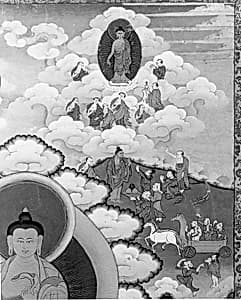 Thanka with Large Buddha by Unknown Artist