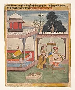 Malavakusika Raga: Page from a Dispersed Ragmala Series (Garland of Musical Modes) by Unknown Artist