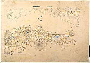 Preparatory Study for a Portrait of Man Singh and His Harem by Unknown Artist