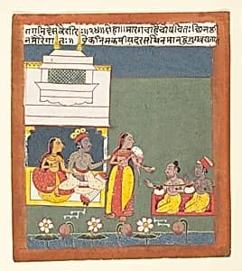 Ragini Des Variri: Page from a Dispersed Ragamala Series (Garland of Musical Modes) by Unknown Artist