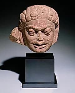 Head of a Demonic Male Deity by Unknown Artist