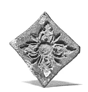 Mold (Square-Shaped with Flower) by Unknown Artist