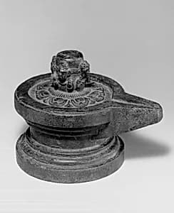 Linga Altar with Four Faces of Shiva by Unknown Artist