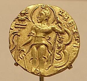 Gold Coin Showing King Chandragupta II as an Archer by Unknown Artist