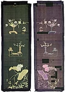 Embroidered Panel (from set of four) by Unknown Artist