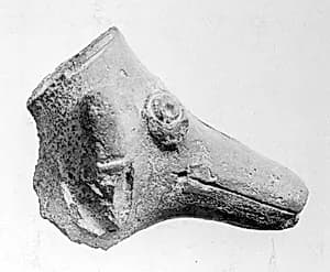 Fragment of a Grotesque Head by Unknown Artist
