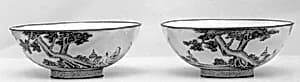 Bowl (one of a pair) by Unknown Artist