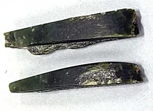 Two Sections of a Hatchet by Unknown Artist