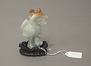 Stork with Branch of Peaches by Unknown Artist
