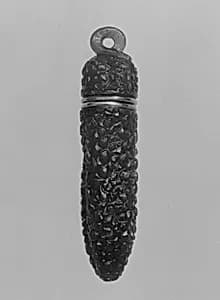 Scent bottle with hinged cover by Unknown Artist
