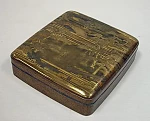 Writing Box with Design of the Sumiyoshi Shrine by Unknown Artist