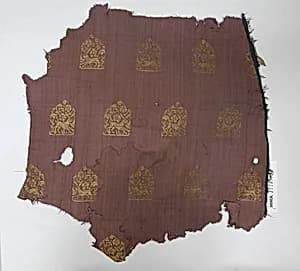 Textile Fragment: Brocaded Tabby with Pattern of Hares by Unknown Artist
