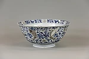 Bowl with fishes and flowers by Unknown Artist