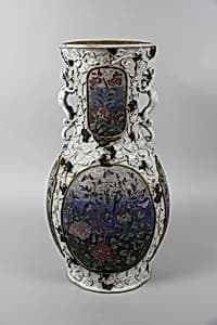 Vase with birds and flowers by Unknown Artist
