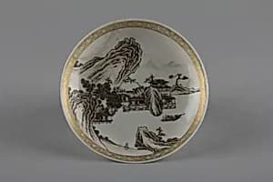 Dish with flowers by Unknown Artist