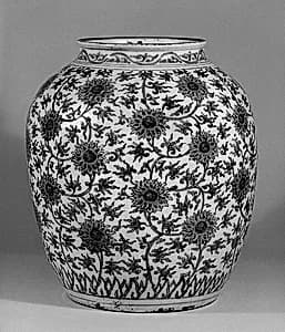 Jar with lotus scrolls by Unknown Artist