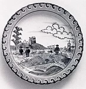 Plate with Dutch Landscape by Unknown Artist