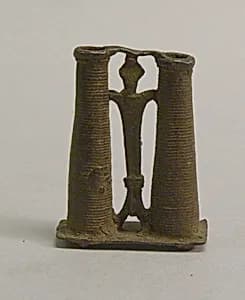 Standing Figure Between Two Posts by Unknown Artist