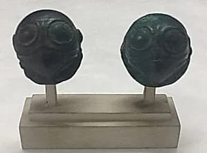 One of a pair of Bird-Head Ornaments by Unknown Artist