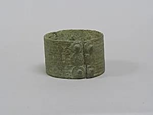 Open Wide Bracelet with Striations by Unknown Artist