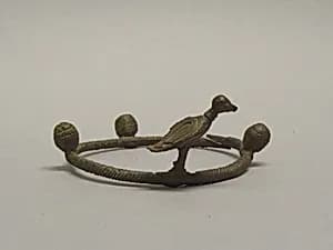 Anklet with a Bird and Balls by Unknown Artist