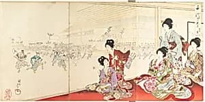 Chiyoda Castle (Album of Women) by Yōshū (Hashimoto) Chikanobu