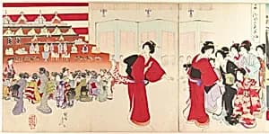 Chiyoda Castle (Album of Women) by Yōshū (Hashimoto) Chikanobu