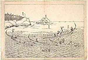 Whale Fishing by Unidentified artist