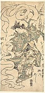 The Dance of the Scarves by Ishikawa Toyonobu