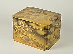 Box for Incense Set with Design of Plum and Bamboo by Unknown Artist