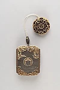 Case (Inrō) with Design of Dragon among Clouds and Waves by Unknown Artist