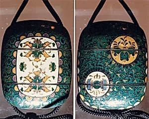 Case (Inrō) with Design of Stylized Flowers and Scrolls by Unknown Artist