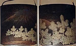 Case (Inrō) with Design of Pine Branches by Unknown Artist