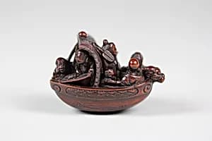 Netsuke of Pleasure Boat (Takarabune) by Unknown Artist
