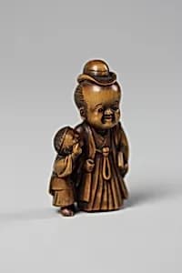Netsuke of Two Figures by Unknown Artist