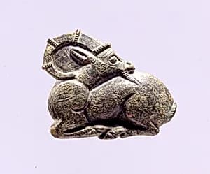 Harness Fitting in the Shape of an Ibex by Unknown Artist