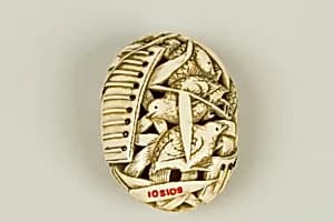 Netsuke of Quail and Millet by Unknown Artist