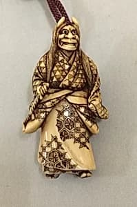 Netsuke of an Actor by Unknown Artist