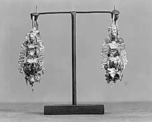 Pair of Earrings by Unknown Artist