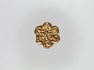 Flower-Shaped Clothing Plaque by Unknown Artist