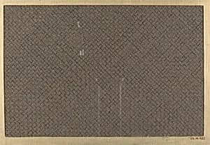Textile fragment with plain weave with narrow cords as warp and weft by Unknown Artist